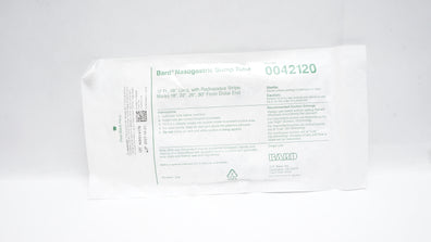 Bard 0042120 Nasogastric Sump Tube w/Radiopaque Stripe Marks 12Fr. x 48inch